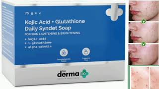 The Derma Co Kojic Acid Syndet Soap with Glutathione Soap [upl. by Herbert]