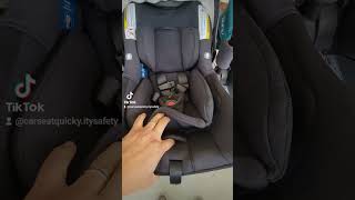 Nuna Pipa Infant Seats Finding Button to Loosen Straps Car Seat Quicky [upl. by Ahsai]