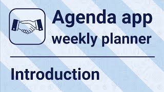 Agenda app  Introduction [upl. by Fillender]