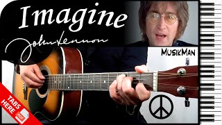 IMAGINE ✌  John Lennon 👓  GUITAR Cover  MusikMan N°157 [upl. by Dawaj]