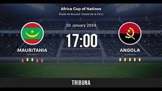 mauritanie vs angola caf 2024 live [upl. by Okir944]