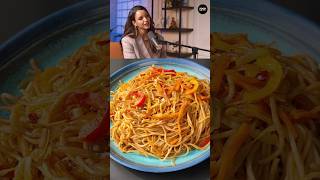 Triptii Dimris Favourite Cheat Meal Hakka Noodles Recipe shorts [upl. by Namwen957]