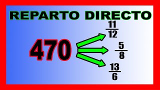 ✅👉 Reparto Proporcional con FRACCIONES [upl. by Ursi900]