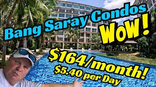 UNDER 540 per DAY  Beachside CONDOS Close to PATTAYA 164 per Month [upl. by Triny595]