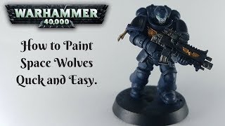 How to Paint Primaris Space Wolves Quick amp Easy [upl. by Eltsirk]