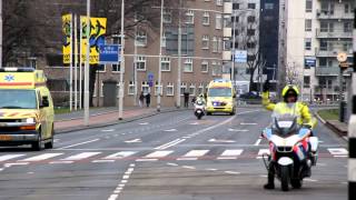 A1 Spoedtransport Ambulance 16117 vanaf zwaar ongeval Nieuwerkerk aan den IJssel [upl. by Maclaine]