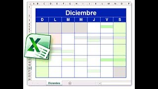 Calendario Excel  Plantillas en español [upl. by Pohsib]