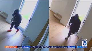 Home burglaries caught on camera amid spike in breakins across Encino [upl. by Hetti]