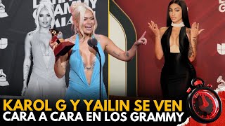 KAROL G Y YAILIN SE VEN FR3NTE A FR3NTE EN LOS LATIN GRAMMY Y PASA ESTO [upl. by Roselin836]