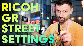 Best Street Photography Settings for Ricoh GRIII [upl. by Nivrac]