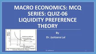 Liquidity Preference Theory  SYBcom  Macro Economics  MCQ Series MCQ 06  Easy Economics [upl. by Ayerim697]