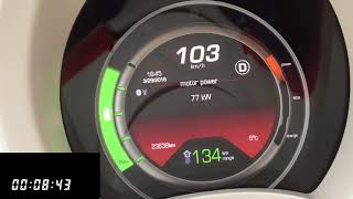 2014 Fiat 500e Acceleration 0100 kmh [upl. by Ariajaj]