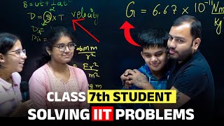 This class 7th KID is Answering IIT Questions 😱  🔴 Live with Alakh sir [upl. by Leisam610]