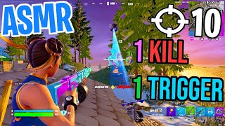 ASMR Gaming 😴 Fortnite 1 Kill  1 Trigger Relaxing Mouth Sounds 🎮🎧 Controller Sounds  Whispering 💤 [upl. by Latsyrcal939]