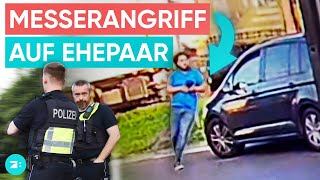 Messerattacke auf AutobahnRastplatz DashcamAufnahmen zeigen Angreifer [upl. by Presber]