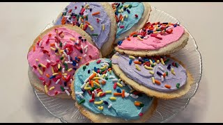 Lofthouse Style Frosted Sugar Cookies Vegan [upl. by Shiff]