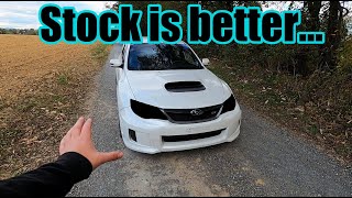 Are stock STI headlights better than the aftermarket Headlight Restoration [upl. by Georges544]