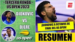 Novak Djokovic vs Laslo Djere  RESUMEN Tercera Ronda  US Open [upl. by Lexi]