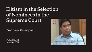 Elitism of SC Nominees [upl. by Vernier]