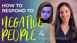 How to deal with difficult people  4 Magic Phrases to respond to almost any insult [upl. by Elamaj303]