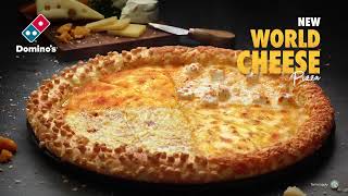 Explore the Dominos World Cheese Pizza featuring 8 Premium Cheeses [upl. by Aisital]