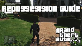 GTA V Guide  Repossession  Stealing Michaels Car Unnoticed XBOX 360 PS3 PC [upl. by Sucy617]