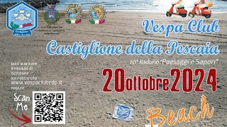 10 Raduno Vespa Club Castiglione della pescaia  raduno vespa [upl. by Enomsed]