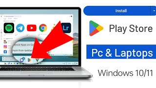 How to Install Google Play Store on PC windows 11  Download amp Install Playstore Apps in LaptopPC [upl. by Iverson]