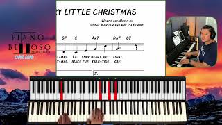 How to Play quotHave Yourself a Merry Little Christmasquot on Piano  Lead Sheet Tutorial Key of C [upl. by Neelrac488]