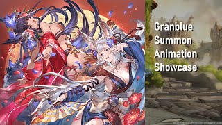 Sapphire Dance Habotan GBF Summon Animation Showcase [upl. by Monahon141]