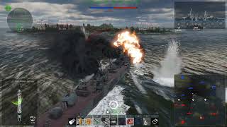 War Thunder Neustrashimy After the recent damage model changes you cant tank damage Naval Arcade [upl. by Elitnahc167]