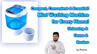 Compact Convenient amp Essential Mini Washing Machine for Every Home Unboxing amp Demo amp Review [upl. by Etnor]