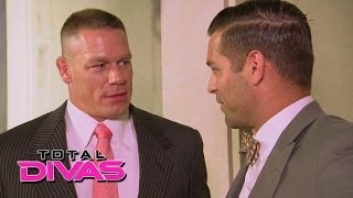 John Cena hears about Nikki Bellas secret Total Divas Preview Season Finale [upl. by Einnus723]