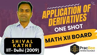 Application of Derivatives Class 12 One Shot  Chapter 3  CBSE 2024  Shival Sir  IIT Delhi [upl. by Lipman611]