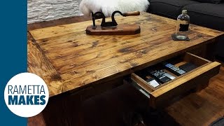 How to Build a Coffee Table  DIY [upl. by Oruhtra919]