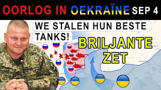 4 september Oekraïners Strakken De Strop Aan Russen Vluchten en Laten Ongeschonden Tanks Achter [upl. by Bolme]