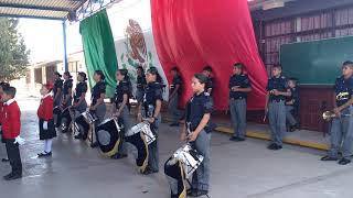 Honores ala bandera 🇲🇽 Banda de guerra linces 42 🥁 24022020 [upl. by Waylon]