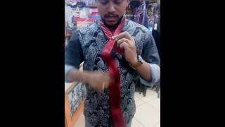 How to Tie a Tie Malayalam Vineesh Nice Fair Bangalore [upl. by Annmaria]