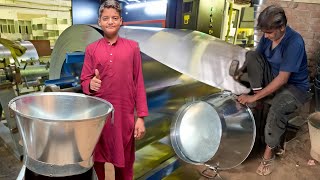 How Galvanized Steel Water Tub is Made  DIY Galvanized Metal Steel Water Tub [upl. by Mihar197]