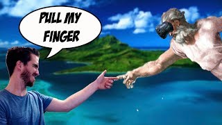 IVE BECOME A GOD IN VR  Deisim  HTC Vive Gameplay [upl. by Doownyl373]