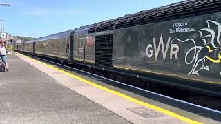 GWR HST 43198  43188 Leave Penzance with 1250 Penzance to Plymouth on 16082024 [upl. by Fortune]