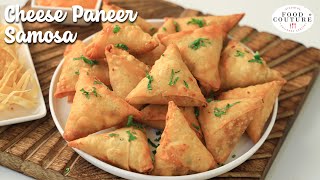 Cheese Paneer Samosa  Evening time Snack Or Starters Recipe  Chetna Patel Recipes [upl. by Brandi790]