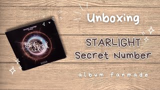 Unboxing Secret Number Album 💫 STARLIGHT  Jewel Case version Fanmade [upl. by Dena723]