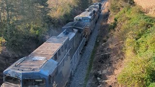 CSX Hanover sub local L 137 leaving Gettysburg [upl. by Ellinet]