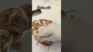 how to make leaf motif resin art  shorts art diy craft lets resin [upl. by Gherlein]