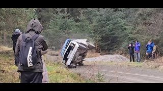 Malcolm Wilson Rally action amp crash 2024 [upl. by Monie439]