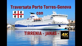 Porto Torres  Genova con TIRRENIA JANAS [upl. by Airret]