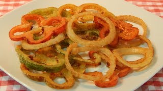 Receta de calamares de campo o fritura de la huerta [upl. by Sternlight]