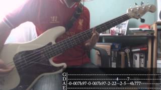 Blink182s week  04  Mutt Bass Cover  Tab [upl. by Anilram327]