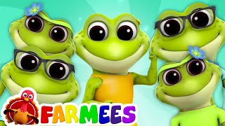 rã dedo família  dedo família em português  canções para crianças  Frogs Finger Family Song [upl. by Whitson]